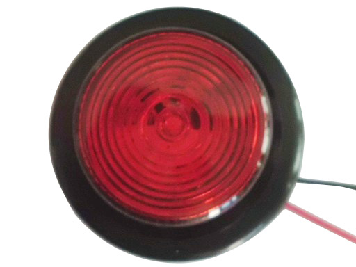 TL111R-12&24V 2inch ROUND TRUCK LIGHT WITH 9LEDS SOFT EDGE RED