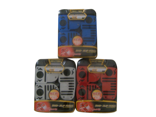 Pedal pad aluminium red