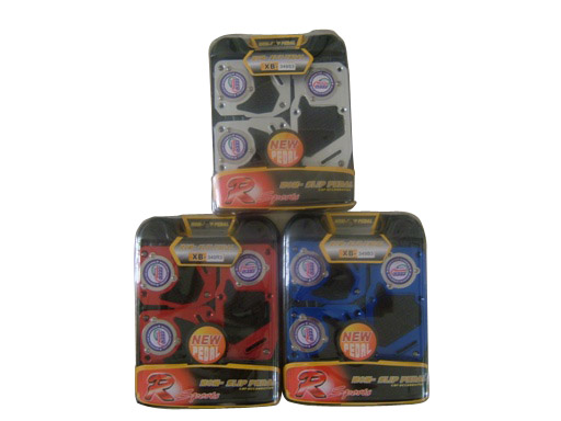 Pedal pad aluminium red