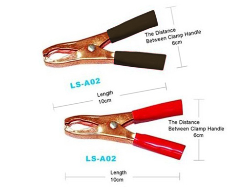LS-A02 30A CLAMPS (BLACK +RED) size 95x56mm